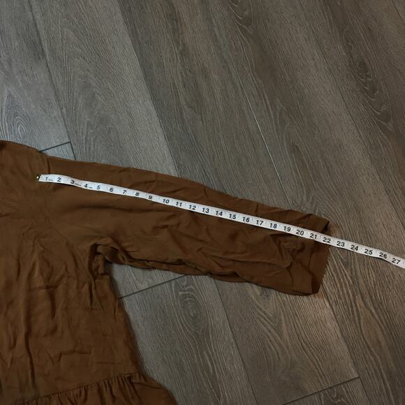 NWT CCX by City Chic Brown Button swing Tunic Dress Plus size 16 - Picture 7 of 8